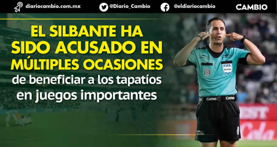 Santander, árbitro acusado de ayudar a Chivas fue designado para pitar el repechaje vs Puebla