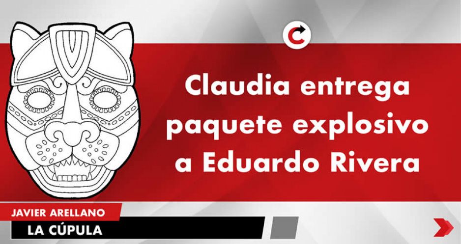 Claudia entrega paquete explosivo a Eduardo Rivera