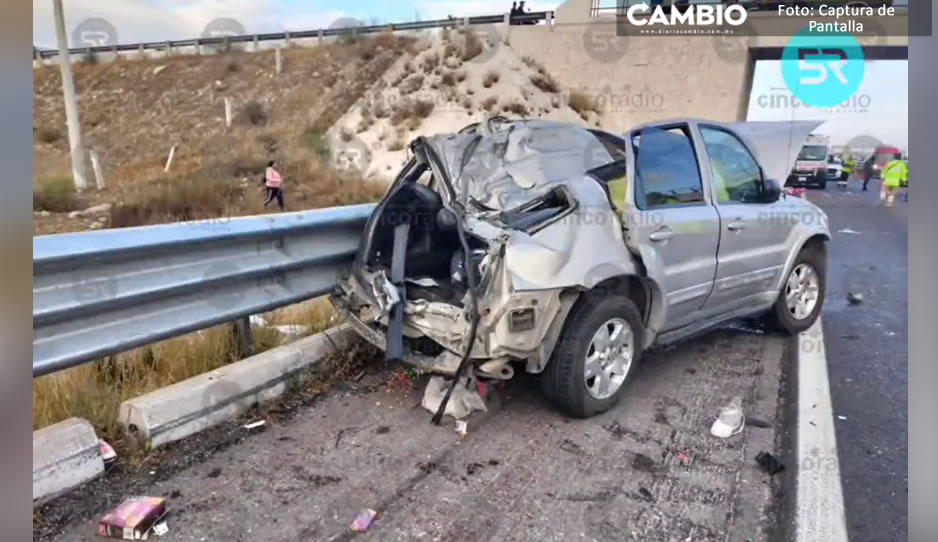 Fatal accidente deja cuatro muertos y seis lesionados en la Puebla-Orizaba (VIDEO)