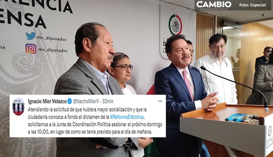 Retrasan aprobación de Reforma Eléctrica hasta el domingo