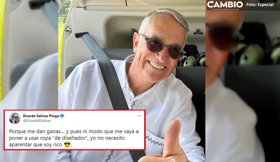 Salinas Pliego asegura que no necesita usar ropa de diseñador para aparentar ser rico