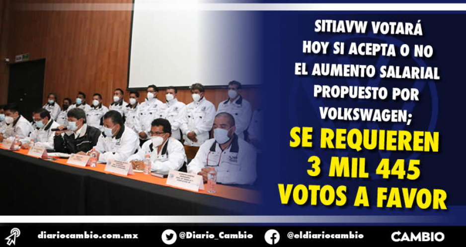 Sindicalizados de VW votan hoy si aceptan aumento de 11 % a su salario