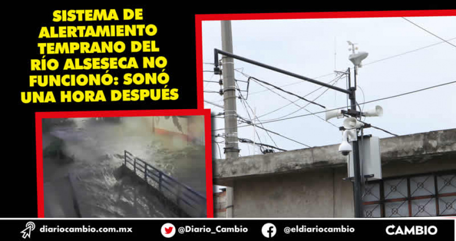 Poste de monitoreo junto al Alseseca que Lalo Rivera puso hace un mes no sirvió y 70 casas se inundaron (FOTOS)