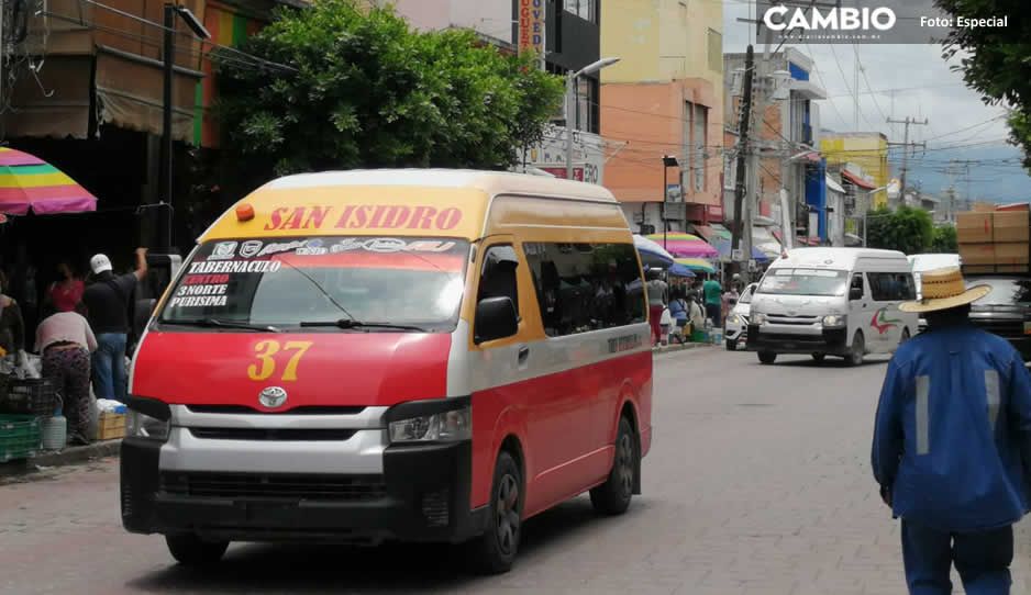 En crisis el transporte público de Tehuacán, sus ingresos caen hasta un 60%