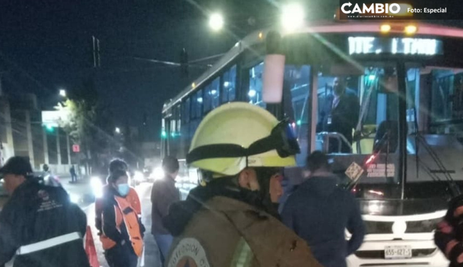 Se estampan RUTA y automóvil en la 11 sur; hay cuatro lesionados