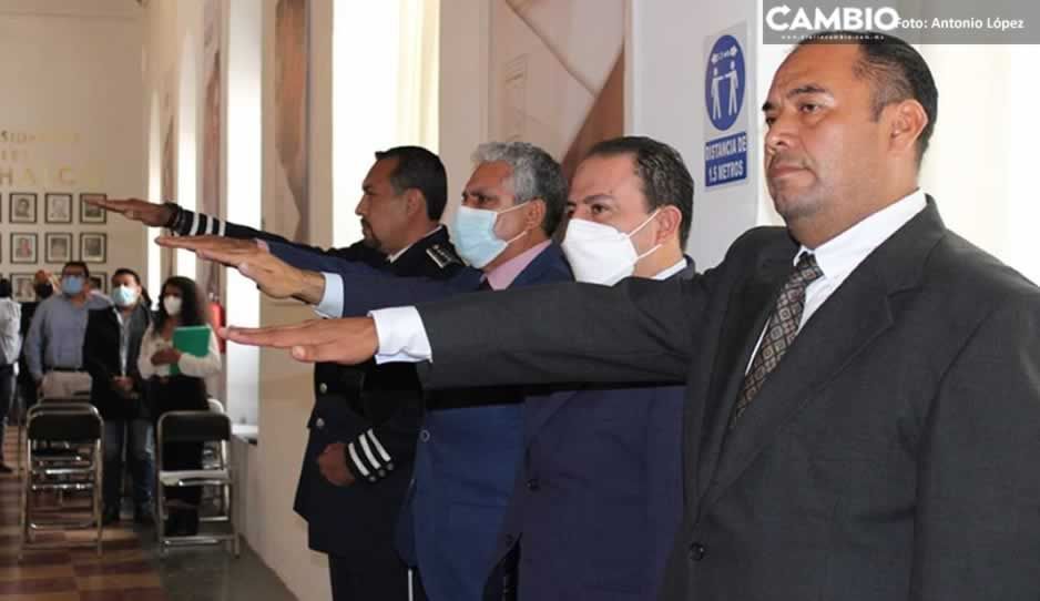 Nacho Mier toma protesta a titulares de Secretaría General, Tesorería, Contraloría y SSC