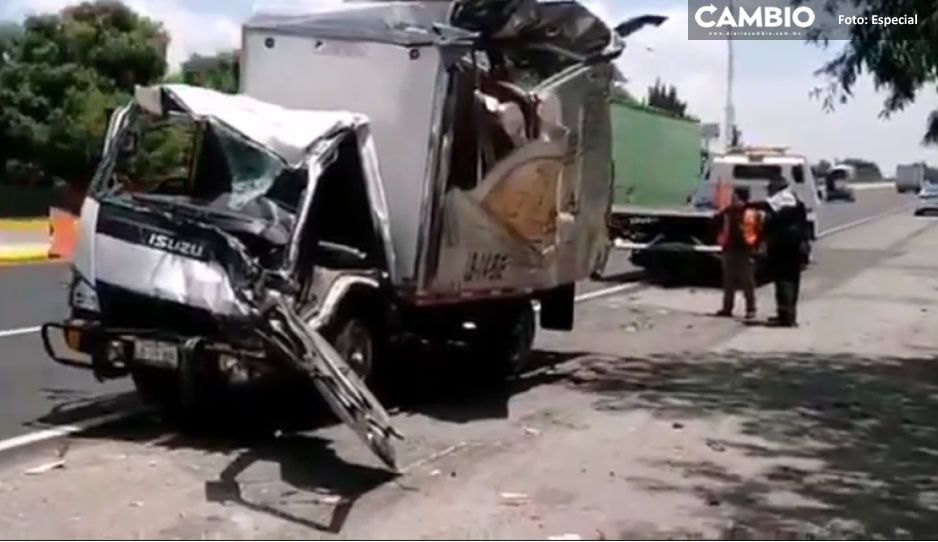 ¡Miércoles caótico! Accidente en la México-Puebla deja cuatro lesionados (VIDEO)