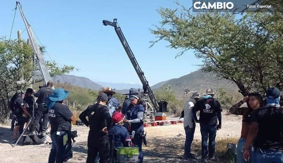 ¡Voy corriendo! Graban capítulos de ‘El señor de los Cielos’ en Zapotitlán Salinas