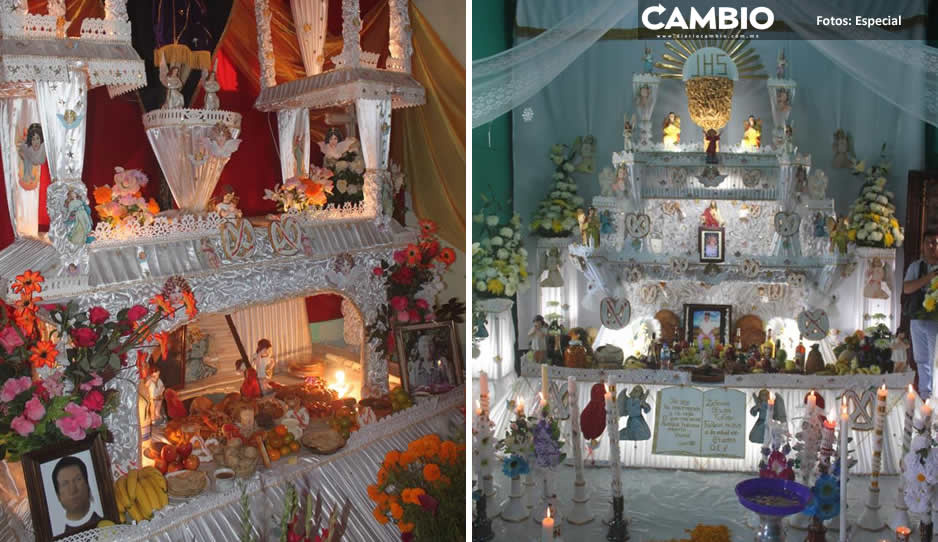 Huaquechula y Tepeojuma alistan más de 87 altares para Día de Muertos