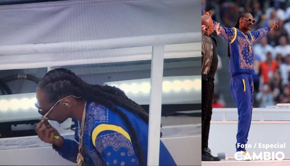 En redes aseguran que Snoop Dogg fumó marihuana en el Super Bowl (FOTO)