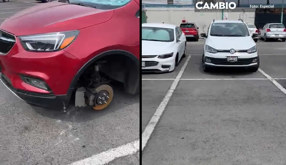 Robo masivo de autopartes en el Hospital de la Beneficencia Española (VIDEO)