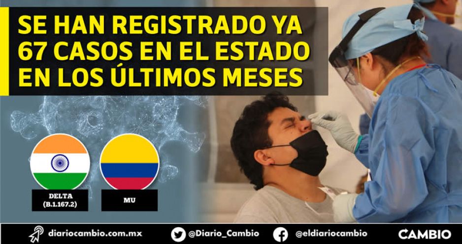 Variante Delta sigue multiplic&aacute;ndose en Puebla; ya se detectaron 18 contagios de la cepa Mu: INDRE
