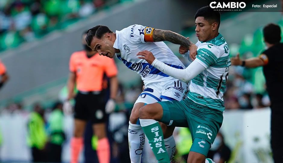 ¡Sin goles! Club Puebla y Santos empatan los primeros 45 minutos (FOTOS y VIDEO)