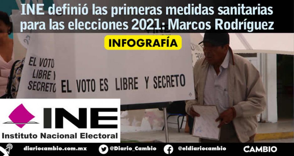 INE definió las primeras medidas sanitarias para las elecciones 2021: Marcos Rodríguez