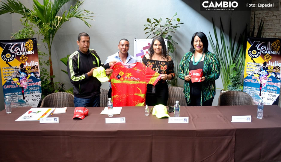 Anuncian la 6ta edición de la carrera “Calli El Carmen” en Texmelucan