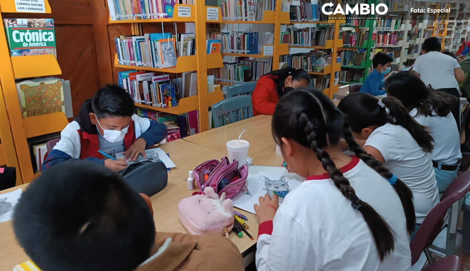 Inician actividades para niños en la Biblioteca de Atlixco