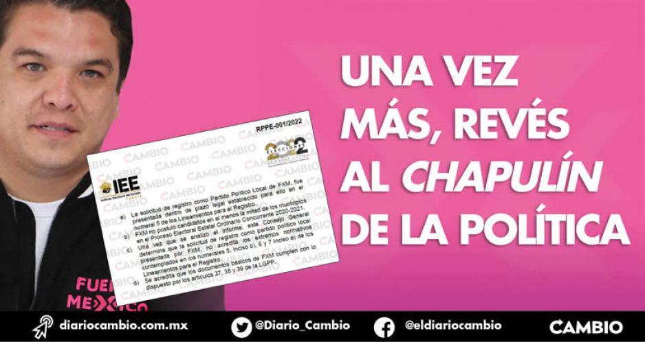 IEE negará hoy registro de FxM como partido local y confirma ridiculazo de Gerry