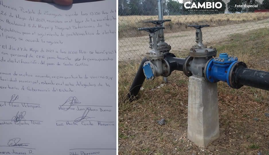 En Canoa amagan con reventar elección sino corrigen luz y agua como prometió Rivera Vivanco