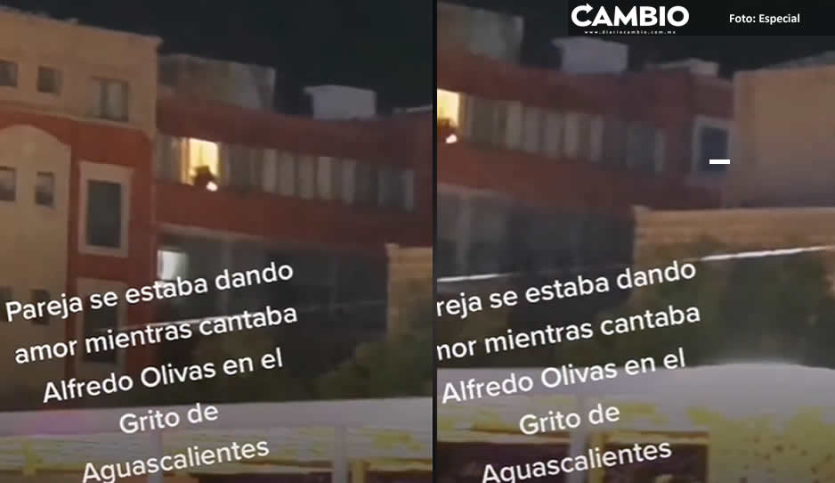 ¿¡Qué es eso!? Parejita es captada dándose mucho amor en pleno Grito de Independencia (VIDEO)