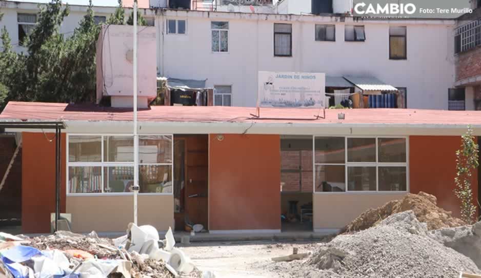 Remodelan jardín de niños La Noria previo al regreso a clases presenciales  (VIDEO)