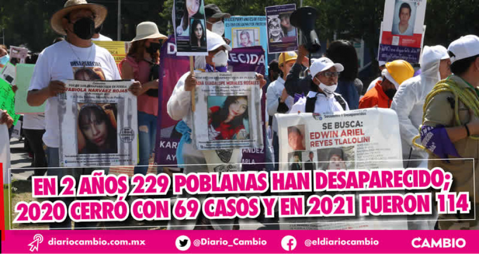 En 2022 van 46 poblanas que permanecen en calidad de desaparecidas, 16 de la capital