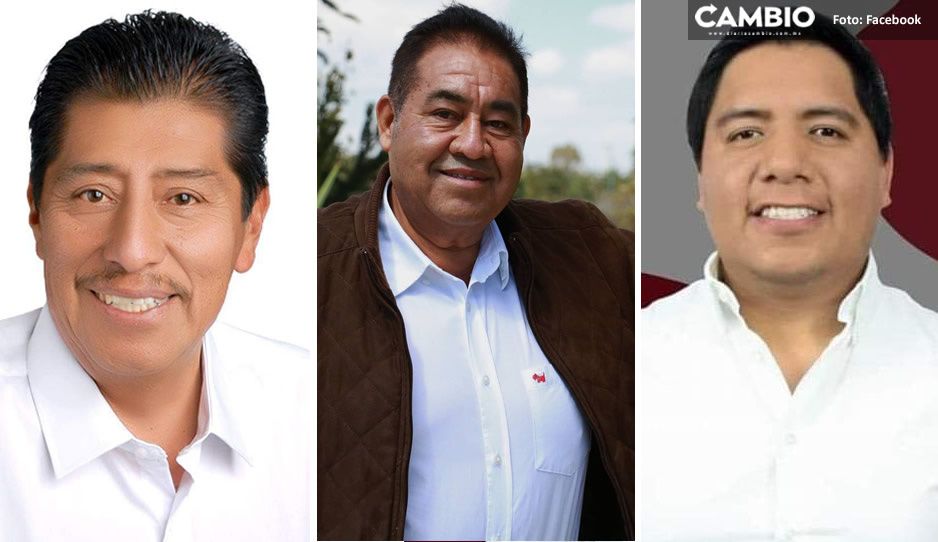 Alcaldes de Cuapiaxtla, Huixcolotla y Amozoc van por reelección con Morena