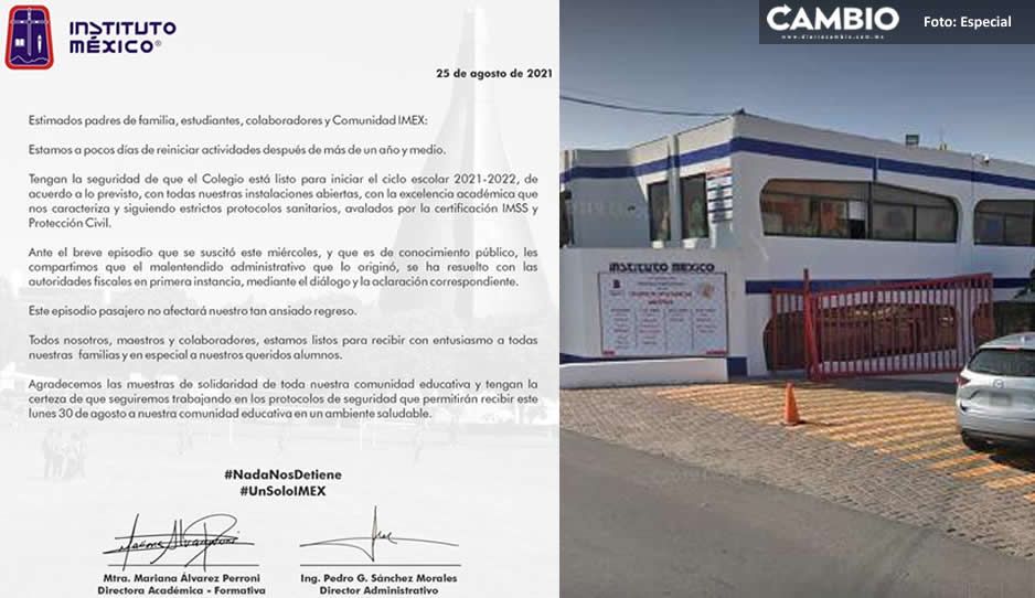 IMEX asegura que fue un mal entendido el intento de embargo del SAT en sus planteles