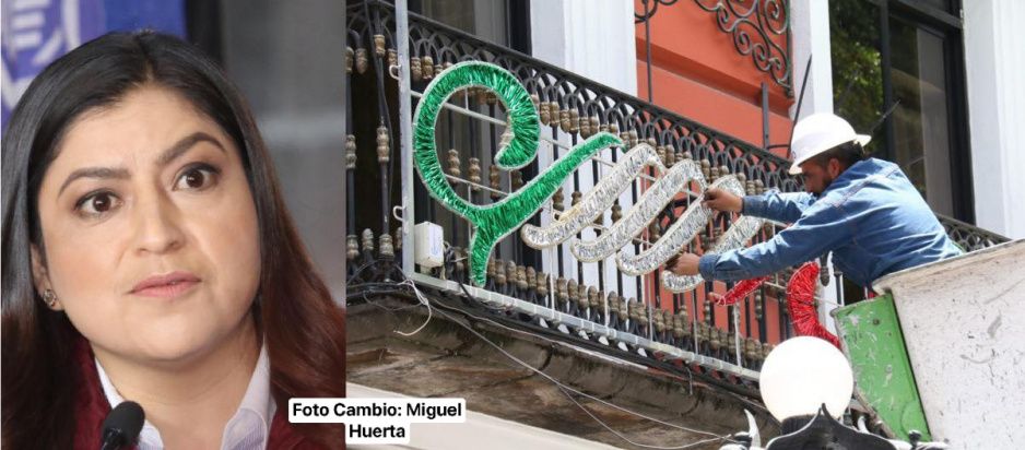 Claudia alista su último grito: comienza a decorar el Centro para 15 de septiembre (VIDEO)