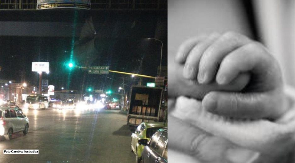 ¡De Amalucan desde la cuna! Mujer da a luz en el entronque tras bajarse de la combi