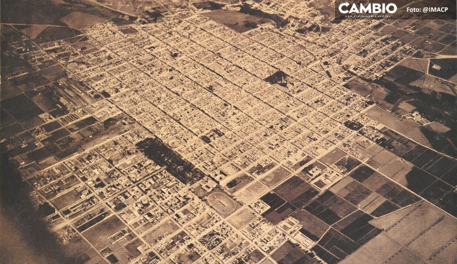 Así era Puebla hace 100 años: no te pierdas esta increíble vista aérea de la capital