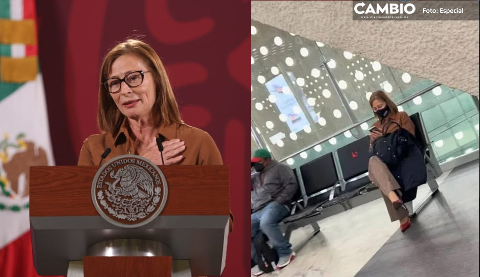Captan a Tatiana Clouthier en el aeropuerto tras su renuncia a la Secretaría de Economía