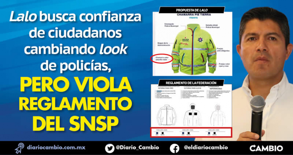 Lalo cambia uniformes de SSC y viola el reglamento de SNSP (FOTOS)