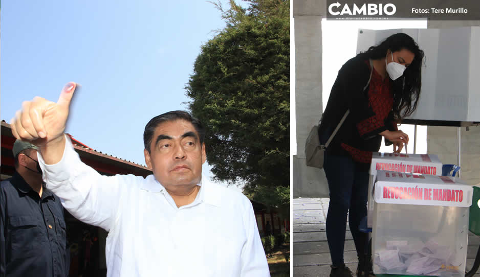 Consulta de Revocación de Mandato fue un proceso extraordinario en Puebla: Barbosa (VIDEO)