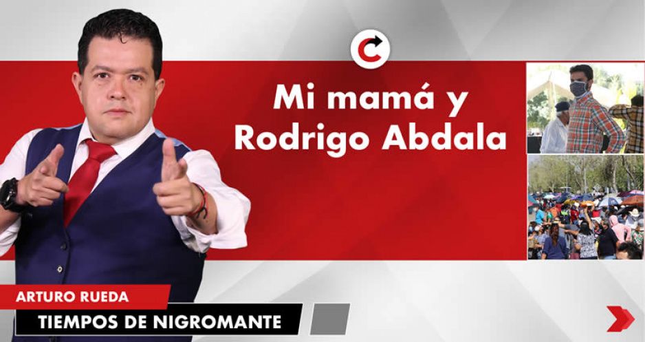 Mi mamá y Rodrigo Abdala