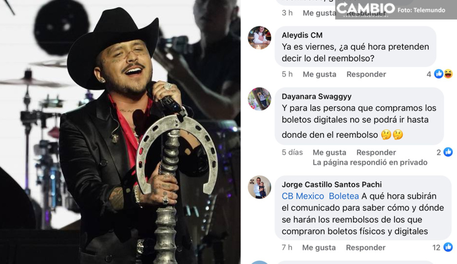 ¡Fans poblanos de Nodal siguen enfurecidos! No han recibido reembolso de concierto cancelado