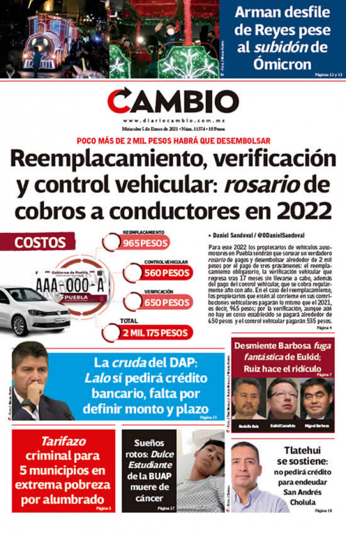 Reemplacamiento, verificación y control vehicular: rosario de cobros a conductores en 2022