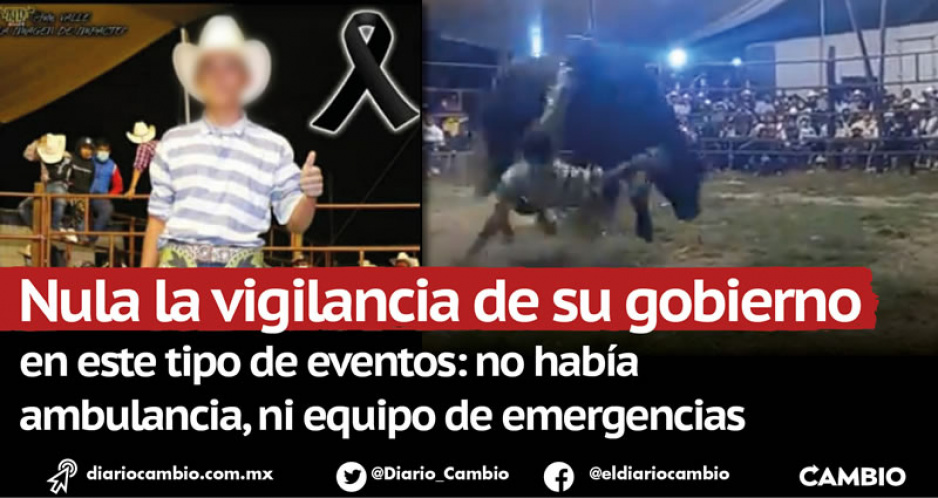 El Niño de Oro murió en jaripeo clandestino en Atlixco solapado por gobierno de Ariadna Ayala (VIDEOS)