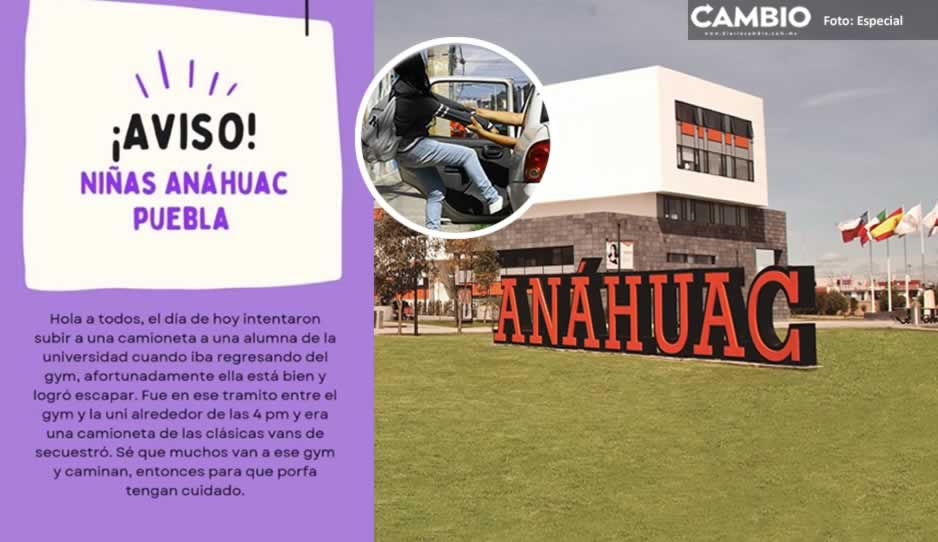 &iexcl;Cuidado chicas! Intentan levantar a alumna de la An&aacute;huac tras acudir al gimnasio