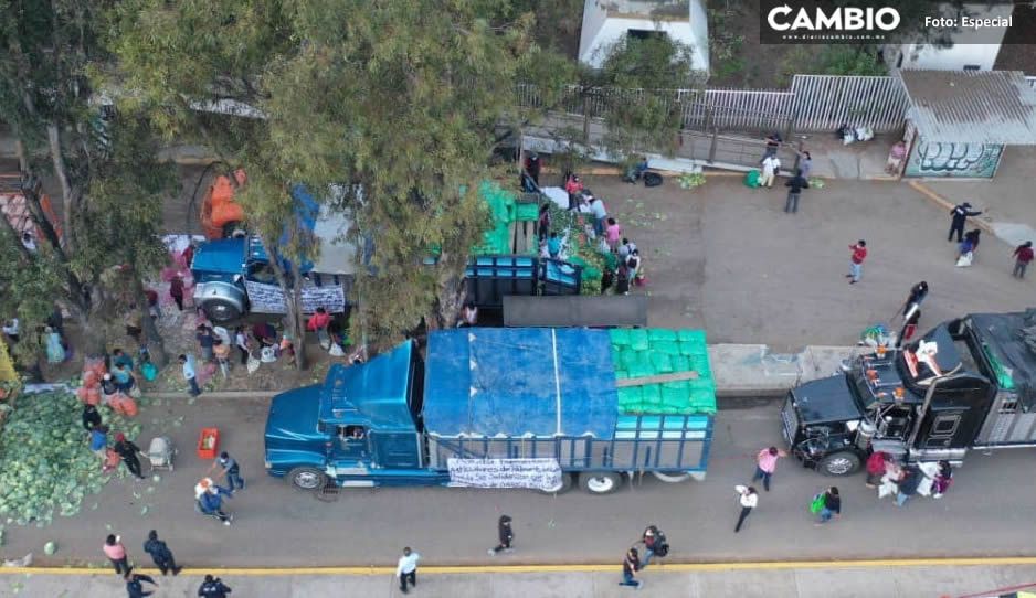El Toñín deja Puebla, ahora regala verduras y legumbres en Oaxaca