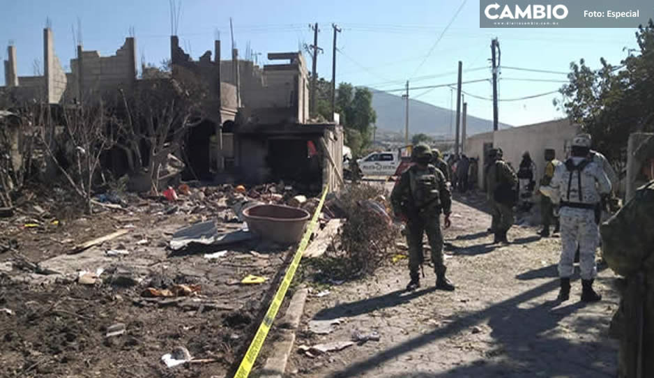 Un adulto y una jovencita siguen hospitalizados tras explosión de polvorines en Juan C. Bonilla y Felipe Ángeles