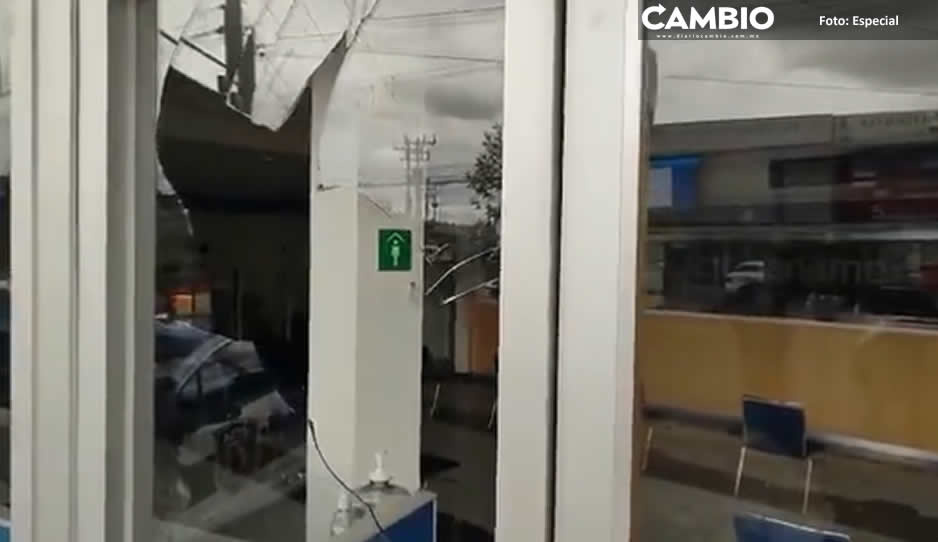 Vandalizan Citibanamex en El Mirador, no se reportan perdidas (VIDEO)