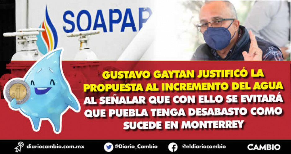 Aumento a tarifas del agua es para obras que eviten que Puebla tenga crisis como Monterrey y CDMX (VIDEOS)