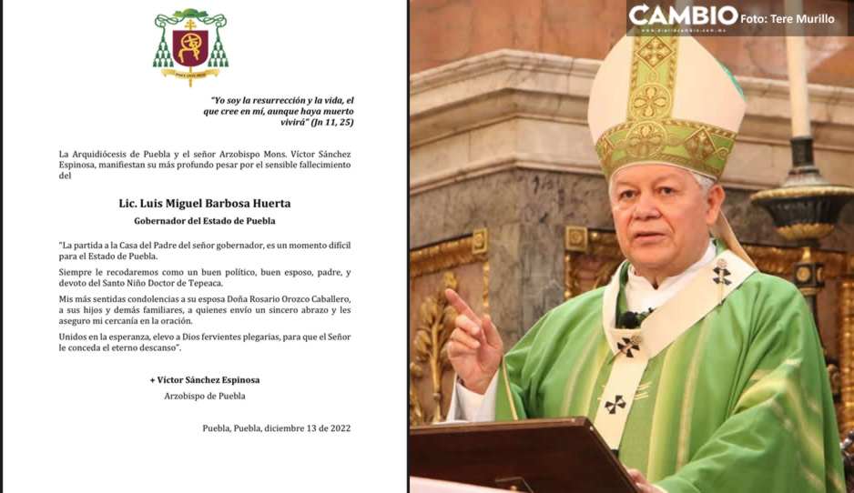 Arzobispo Víctor Sánchez recordará a Barbosa como gran devoto del Santo Niño Doctor