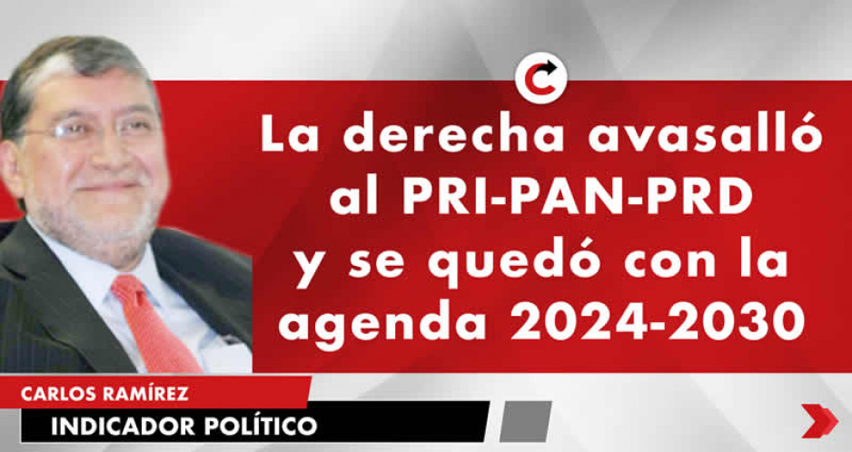 La derecha avasalló al PRI-PAN-PRD y se quedó con la agenda 2024-2030