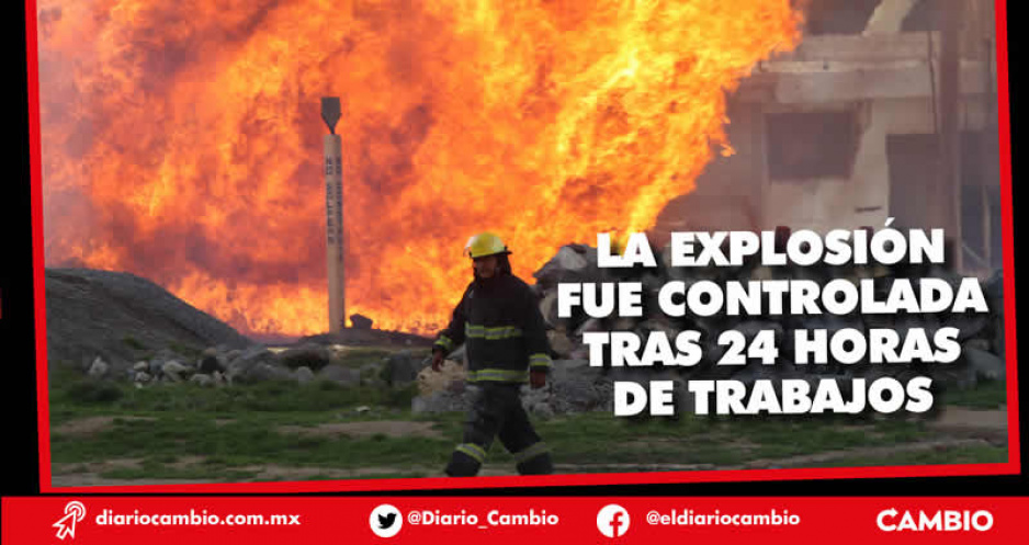 Huachigaseros realizan soldadura de mala calidad y provocan explosión en ducto de Pemex en Amozoc (FOTOS Y VIDEOS)