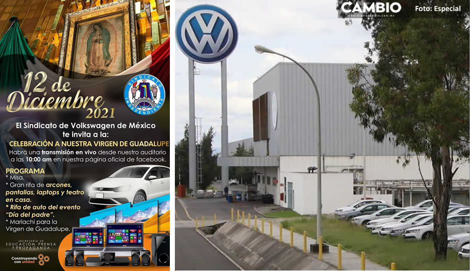 Sí habrá Navidad en Volkswagen: Sindicato rifará auto y pantallas entre los obreros