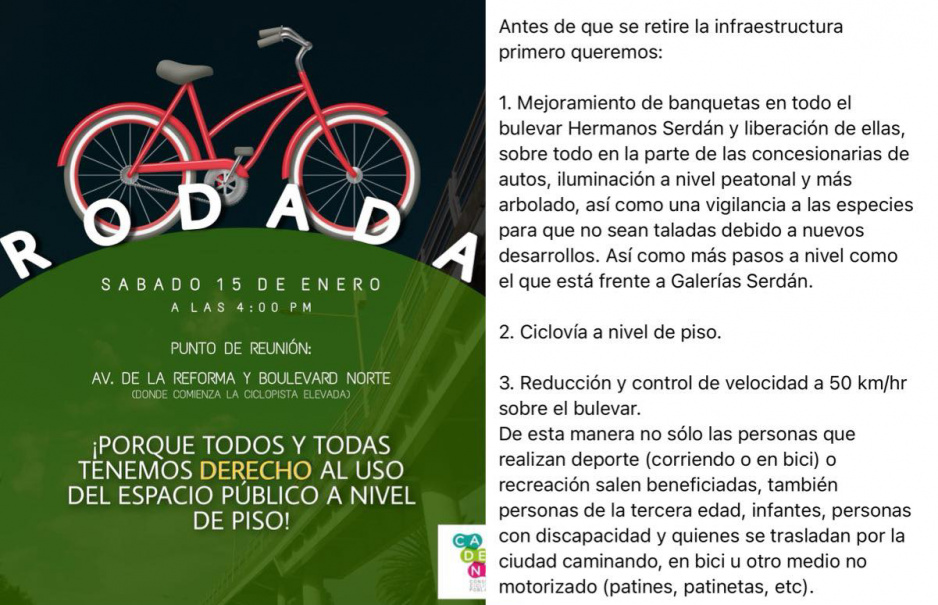 Ciclistas se ponen exigentes: lanzan pliego petitorio para cumplir antes del retiro de la ciclovía