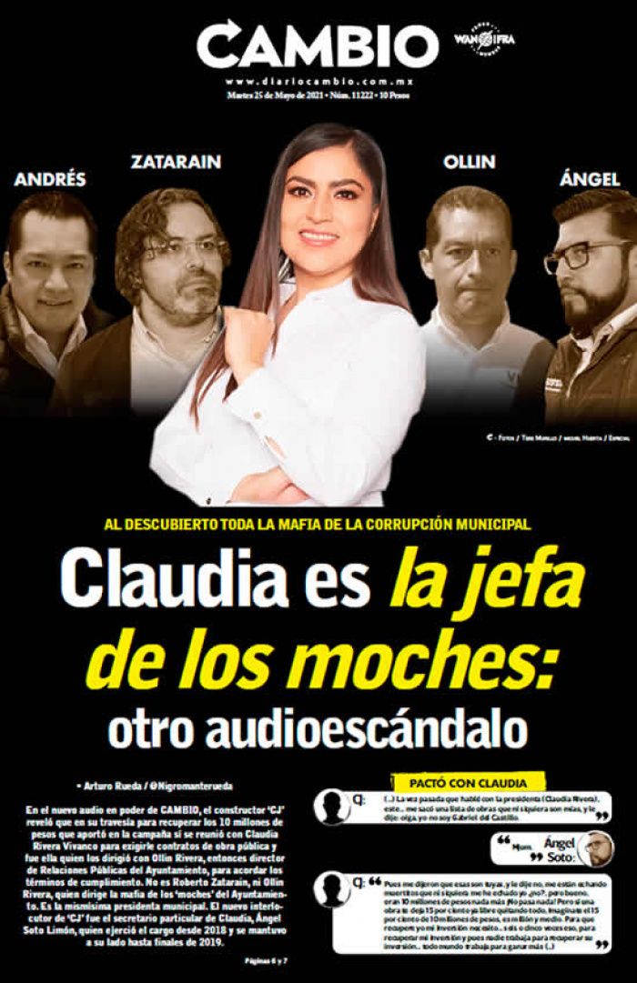 Claudia es la jefa de los moches: otro audioescándalo