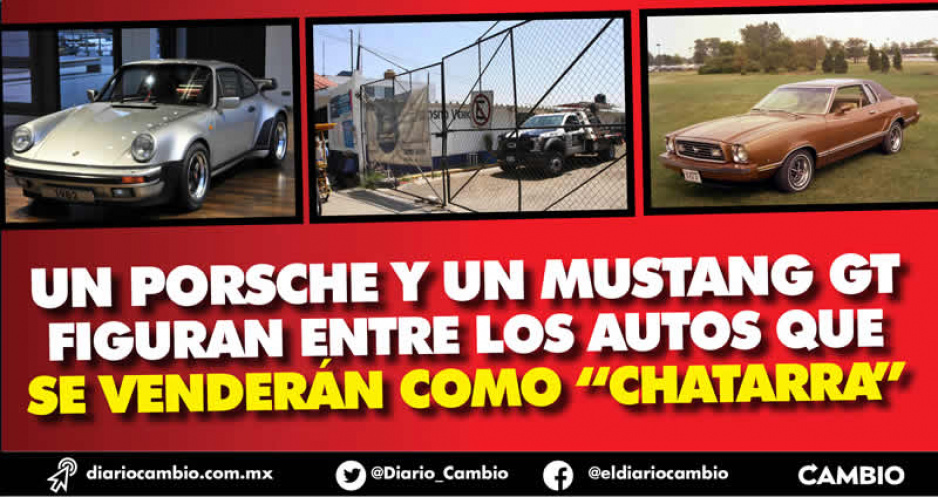 Ayuntamiento aún no vende los autos chatarra del corralón municipal: hay porsche, coopers y mustangs (FOTOS)