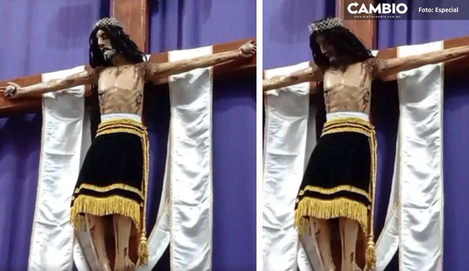 VIDEO: Se mueve imagen de Jesucristo en Amozoc ¿realidad o ficción?